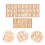 6 Set In Legno Non Finiti Con Alfabeto E 10
