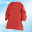 1 Grembiule A Maniche Lunghe Per Pittura Bambini (Rosso, L) 11