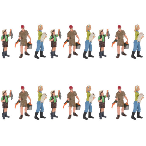 18 Mini Figure Decorazioni Statici Umani 1