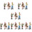18 Mini Figure Decorazioni Statici Umani 11