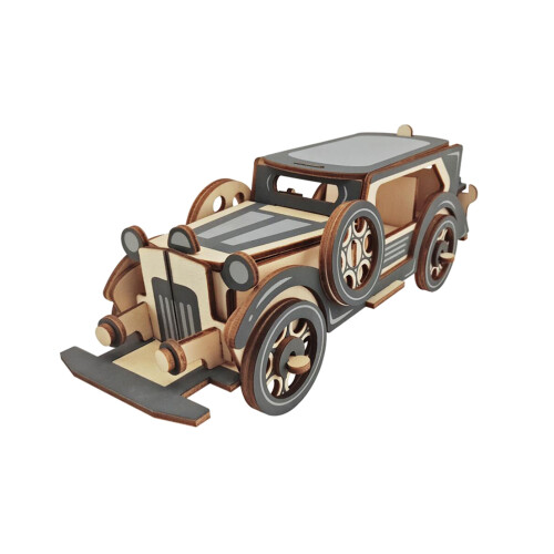 3 3D In Legno Puzzle Auto Per Bambini