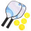 Set Racchette Pickleball Con Palline Per E 5