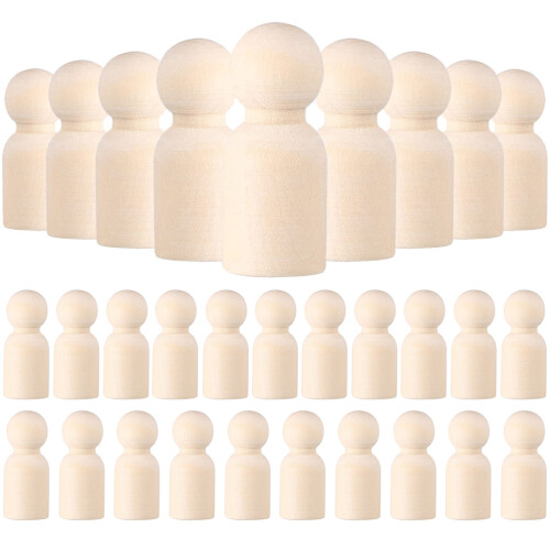 30 Pezzi Legno Non Finite Da Colorare Bambini