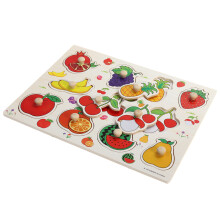 Number Alphabet Wooden Educational Puzzle Board Per Bambini (Frutta)