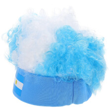 Wig Calcio Tema Bandiera , Copricapo Decorativo Per