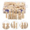 110 Pezzi Legno Grezze Da Colorare Per Bricolage 11