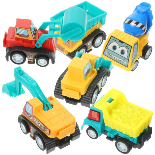 12 Auto Tirati Indietro Per Bambini Mini Camioncini 2