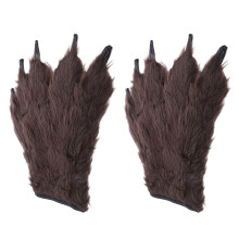 Een Paar Vingerloze Werewolf Klauwhandschoenen Halloween Cosplay