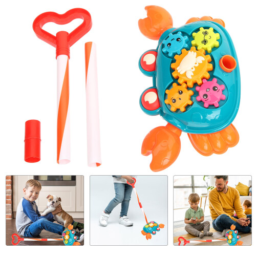 Crab Push Pull Walker Educatief Speelgoed Voor Peuters Leren 2