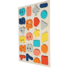 4Pcs Shape And Number Identification Blocks For Early Learning