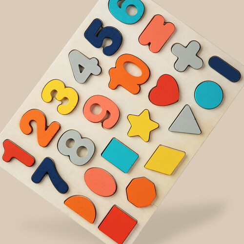 4Pcs Shape And Number Identification Blocks For Early Learning 2