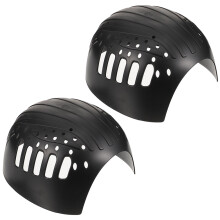 2Pz Inserti Protettivi Casco Antiurto Neri in ABS Leggeri E Pratici