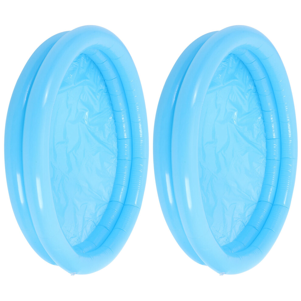 4Szt Niebieskie Nadmuchiwane Mobilne Tace Do Piasku Dla Dzieci-image