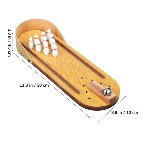 Set Mini Bowling Tavolo Per E Adulti Giochi 2