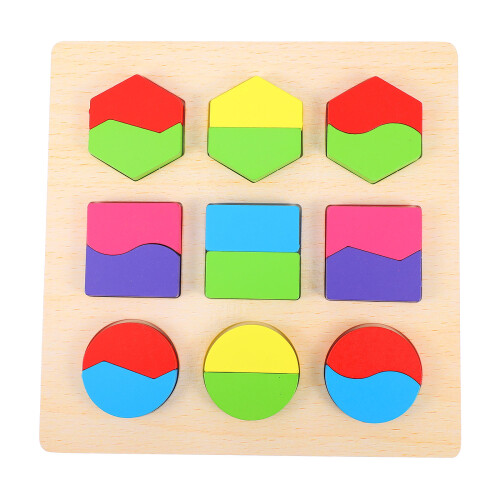 Set Puzzle In Legno Educativo Per Bambini 2
