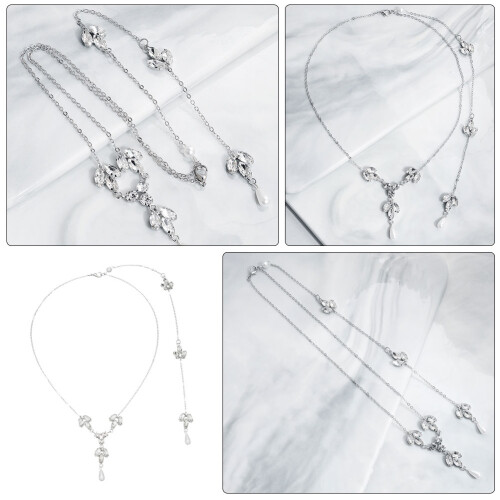 2Pz Collana Backless Set Sposa 2