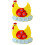 4 Unidades Brinquedo Botão Chocando Não 5