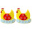 4 Unidades Brinquedo Botão Chocando Não 2