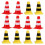 40 Unidades Mini Cones De Trânsito Para Construção E Brincadeira 11
