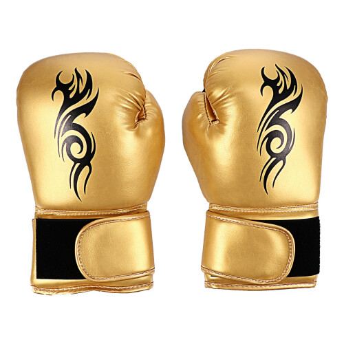 1Par De Boxe Amarelas Com Ventilação PU Para Treino E