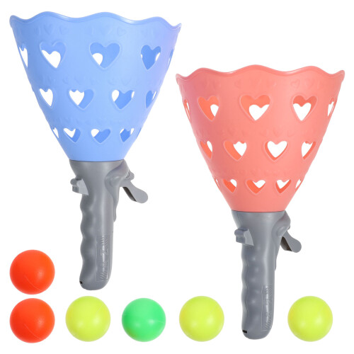 conjunto brinquedo infantil arremesso bolas com cesta e lançador