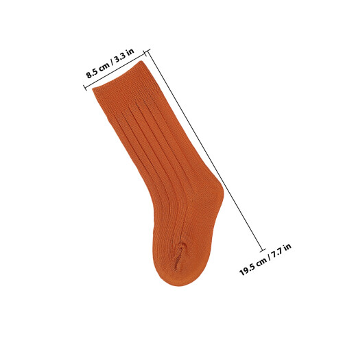 6Pares De Joelheira Para Bebê Algodão Penteado Multicoridos 1