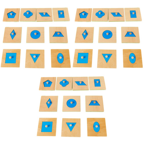 30 Unidades Matemáticos Montessori Geométricas 2