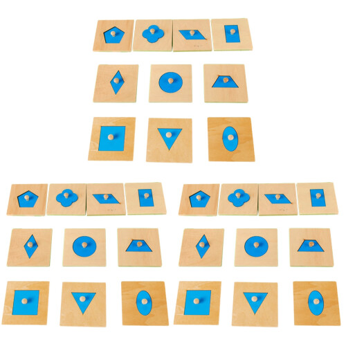 30 Unidades Matemáticos Montessori Geométricas 1