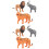 6 Unidades Animais Realistas 7