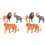 6 Unidades Animais Realistas 4