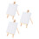 3 Unidades Cavalete Triangular Infantil Para Decoração Miniatura 3