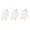 3 Unidades Cavalete Triangular Infantil Para Decoração Miniatura 5