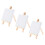 3 Unidades Cavalete Triangular Infantil Para Decoração Miniatura 7