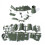Conjunto De Brinquedos Militar, Montagem Diy, Para 9