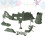 Conjunto De Brinquedos Militar, Montagem Diy, Para 6