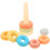 Conjunto De Anéis Coloridos Empilháveis Silicone Para Bebê 1