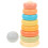 Conjunto De Anéis Coloridos Empilháveis Silicone Para Bebê 8