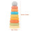 Conjunto De Anéis Coloridos Empilháveis Silicone Para Bebê 3