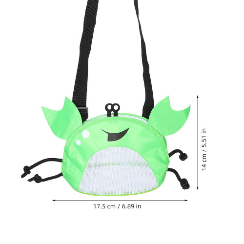 Bolsa De Praia Infantil Com Design De Caranguejo E Concha 1