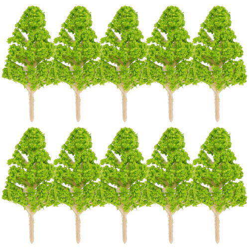 10 Unidades Miniatura Árvore Artificial Decoração