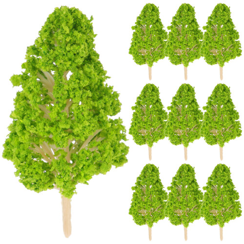 10 Unidades Miniatura Árvore Artificial Decoração 1