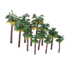 16 Unidades Miniatura Árvore De Plástico Tropical
