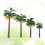 16 Unidades Miniatura Árvore De Plástico Tropical 8