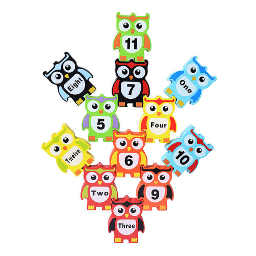12 Peças Brinquedo Empilhável De 2