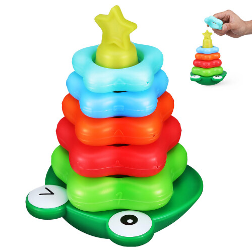 Tumbler Montessori Com Anéis De Encaixe E Wobble 1