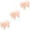 3Pcs Escultura De Decorativa 7