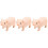 3Pcs Escultura De Decorativa 6