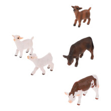 5 Unidades Animais Fazenda, Estátua Decoração, Brinquedo