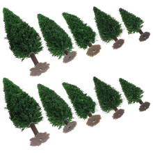 20 Unidades Árvores Miniaturas De Plástico Para Decoração De Natal