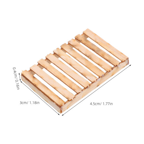 2 Sets 1:35 Holzmodell Tablettbausatz Szene Für Diorama 2
